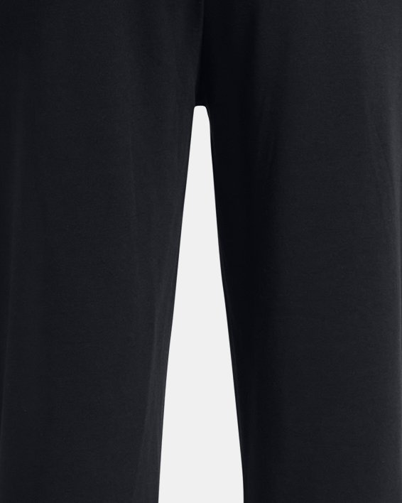 Women's UA Rival Terry Wide Leg Crop Pants in Black image number 5