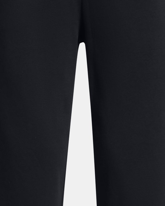 Women's UA Rival Terry Wide Leg Crop Pants in Black image number 4
