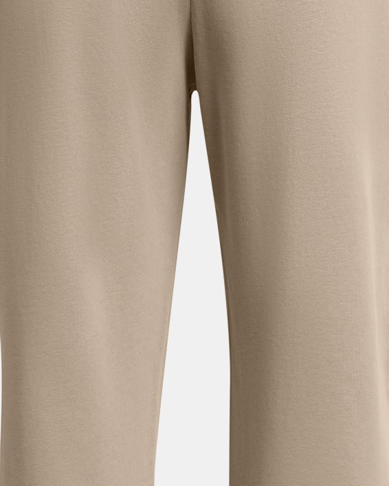 Women's UA Rival Terry Wide Leg Crop Pants, Brown, pdpMainDesktop image number 5