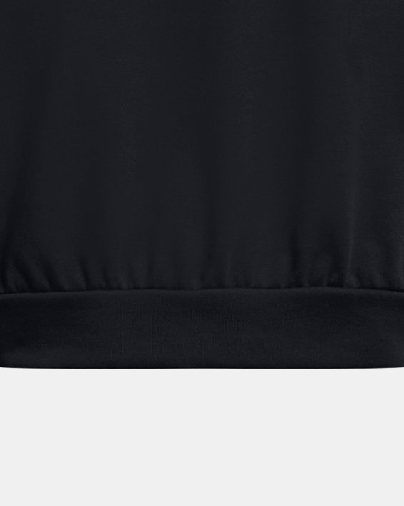 Damesshirt UA Rival Terry Oversized Crop met ronde hals, Black, pdpMainDesktop image number 3