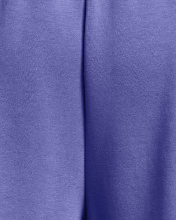 UA Unstoppable Fleece-Shorts mit Faltendetail für Damen, Purple, pdpMainDesktop image number 5
