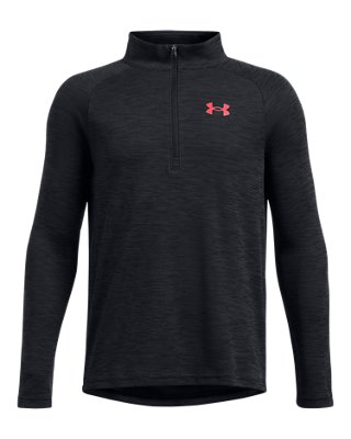 Sudadera de media cremallera con textura UA Tech™ para niño