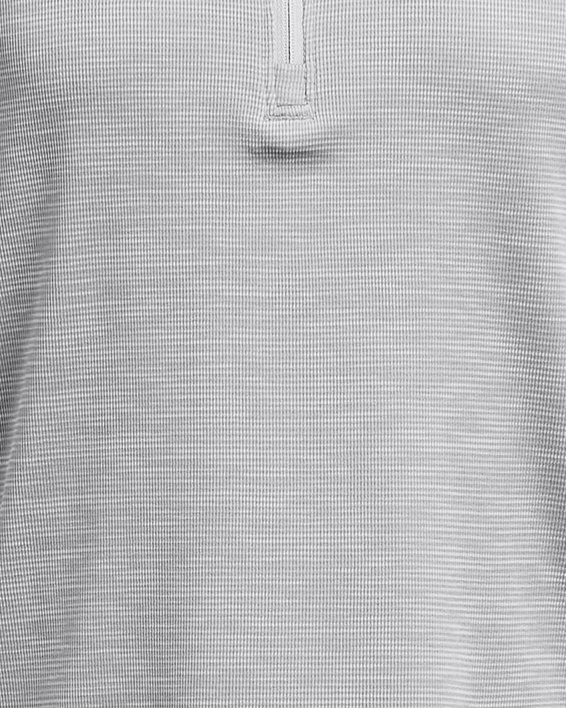 Jongensshirt UA Tech™ Textured met korte rits, Gray, pdpMainDesktop image number 0