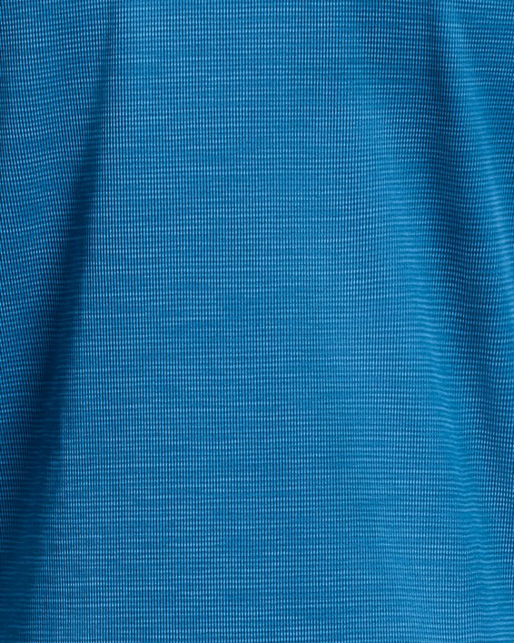 Jongensshirt UA Tech™ Textured met korte rits, Blue, pdpMainDesktop image number 1