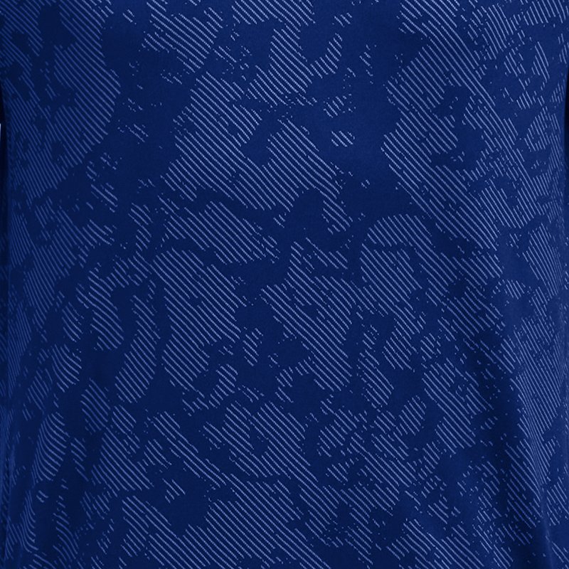 Haut à manches courtes Under Armour Tech™ Vent Geode pour garçon Tech Bleu / Noir YLG (149 - 160 cm)