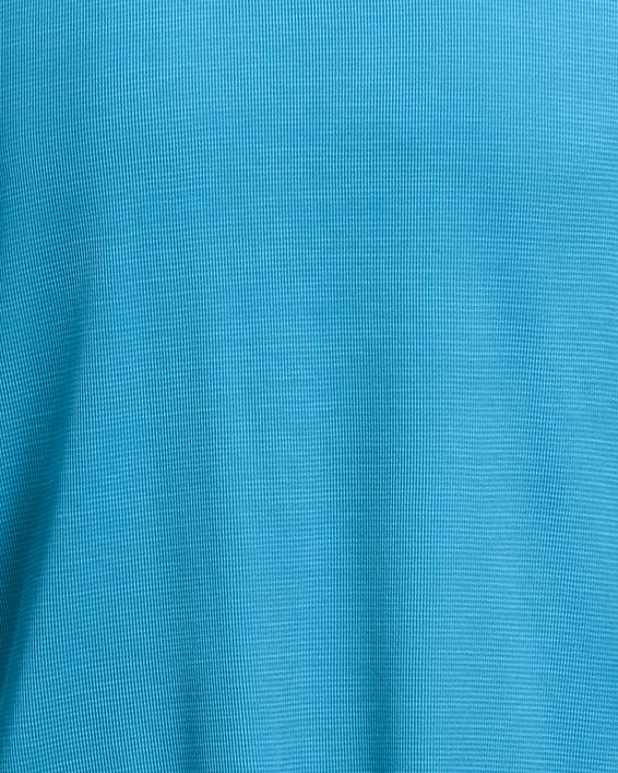 Herenshirt UA Tech™ Textured met korte mouwen, Blue, pdpMainDesktop image number 3