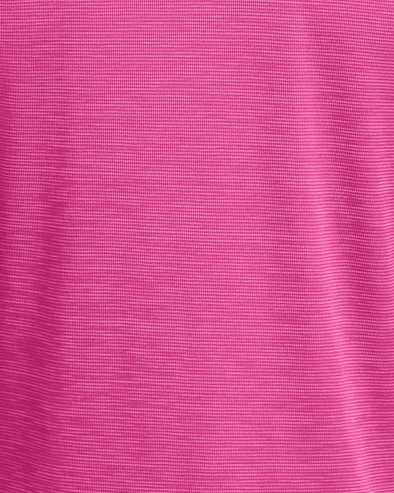 Herenshirt UA Tech™ Textured met korte mouwen, Pink, pdpMainDesktop image number 4