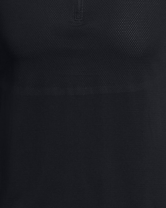 Herenshirt UA Vanish Elite Seamless met korte rits, Black, pdpMainDesktop image number 4