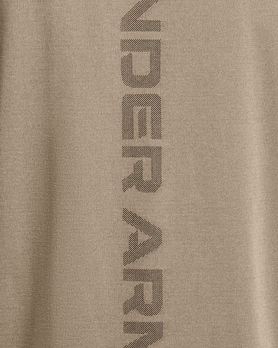 Men's UA Vanish Elite Seamless Wordmark Short Sleeve in Brown image number 4