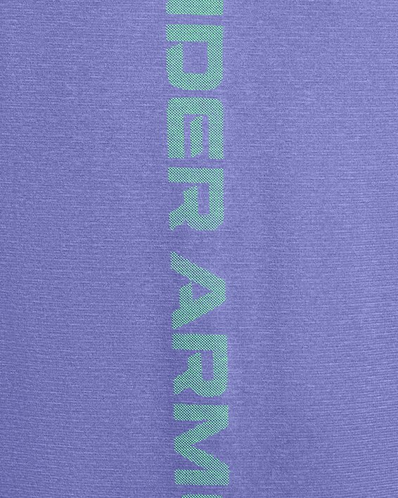 Men's UA Vanish Elite Seamless Wordmark Short Sleeve in Purple image number 4
