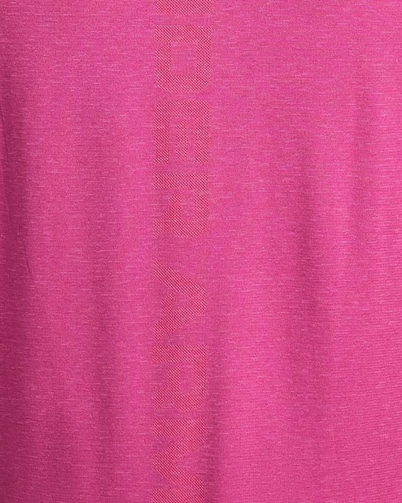Men's UA Vanish Elite Seamless Wordmark Short Sleeve, Pink, pdpMainDesktop image number 4