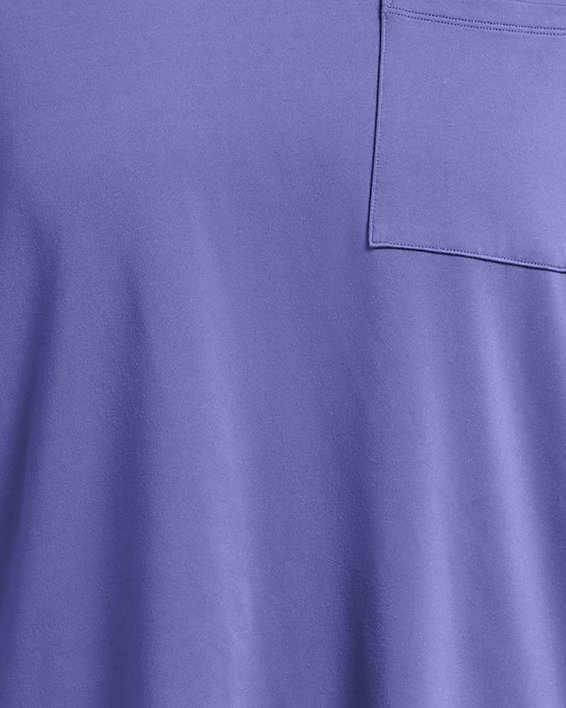 Men's UA Meridian Pocket Short Sleeve in Purple image number 4