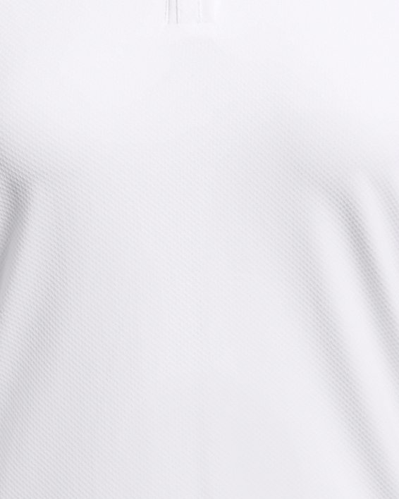 Women's UA Iso-Chill Short Sleeve Polo, White, pdpMainDesktop image number 3