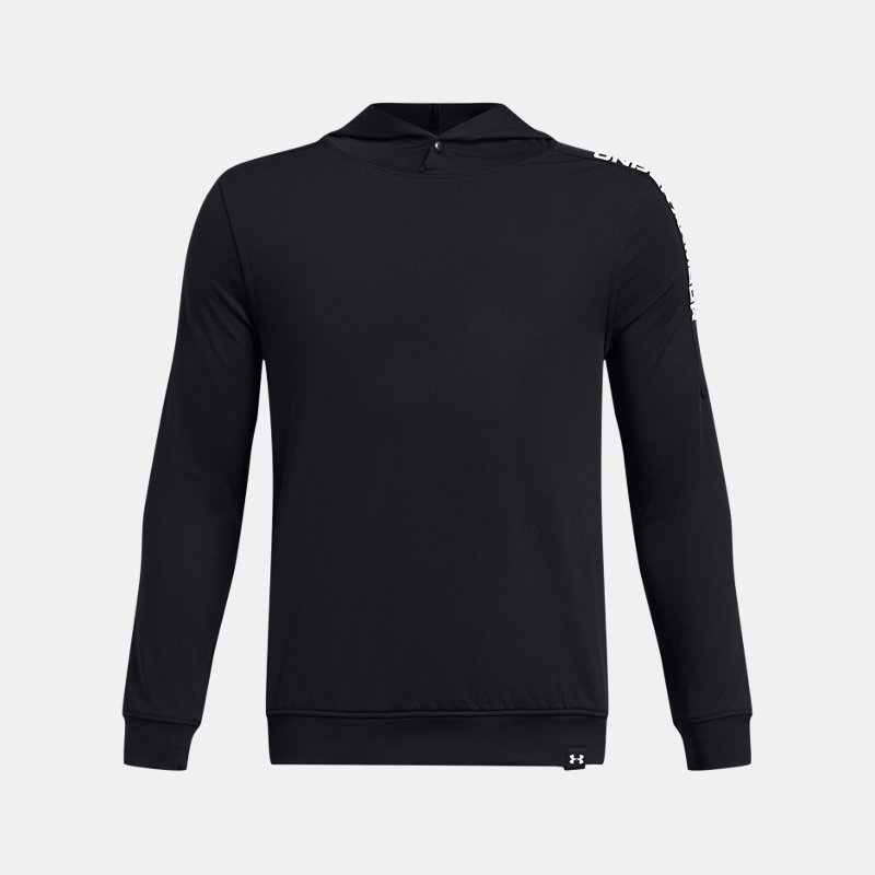Boys' Under Armour Playoff Hoodie Black / White YLG (149 - 160 cm)