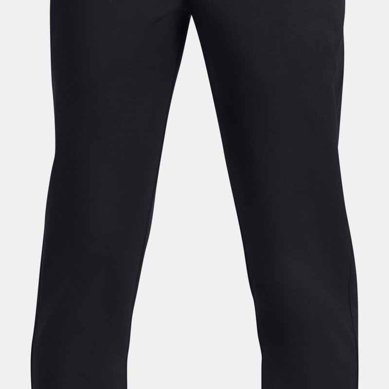 Pantalon de jogging Under Armour Golf pour garçon Noir / Halo Gris YXS (122 - 127 cm)