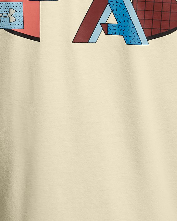 Camiseta de manga corta UA Color Block Logo​Left Chest para hombre, Brown, pdpMainDesktop image number 3