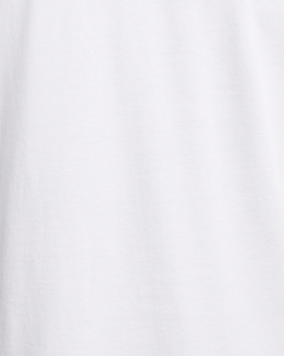 Men's UA Heavyweight Armour Label Short Sleeve, White, pdpMainDesktop image number 4