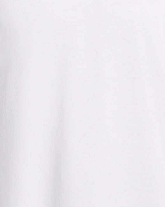 Men's UA Heavyweight Armour Label Short Sleeve, White, pdpMainDesktop image number 3