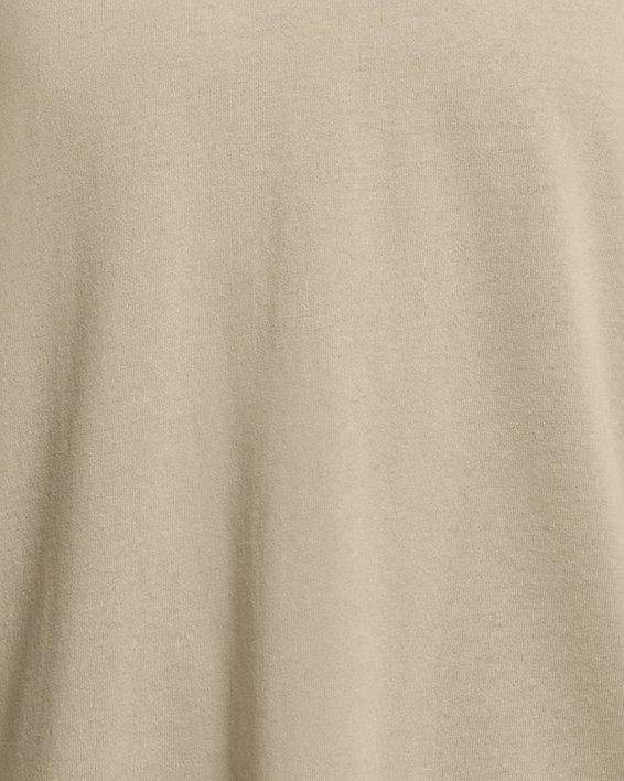 Men's UA Heavyweight Armour Label Short Sleeve, Brown, pdpMainDesktop image number 3