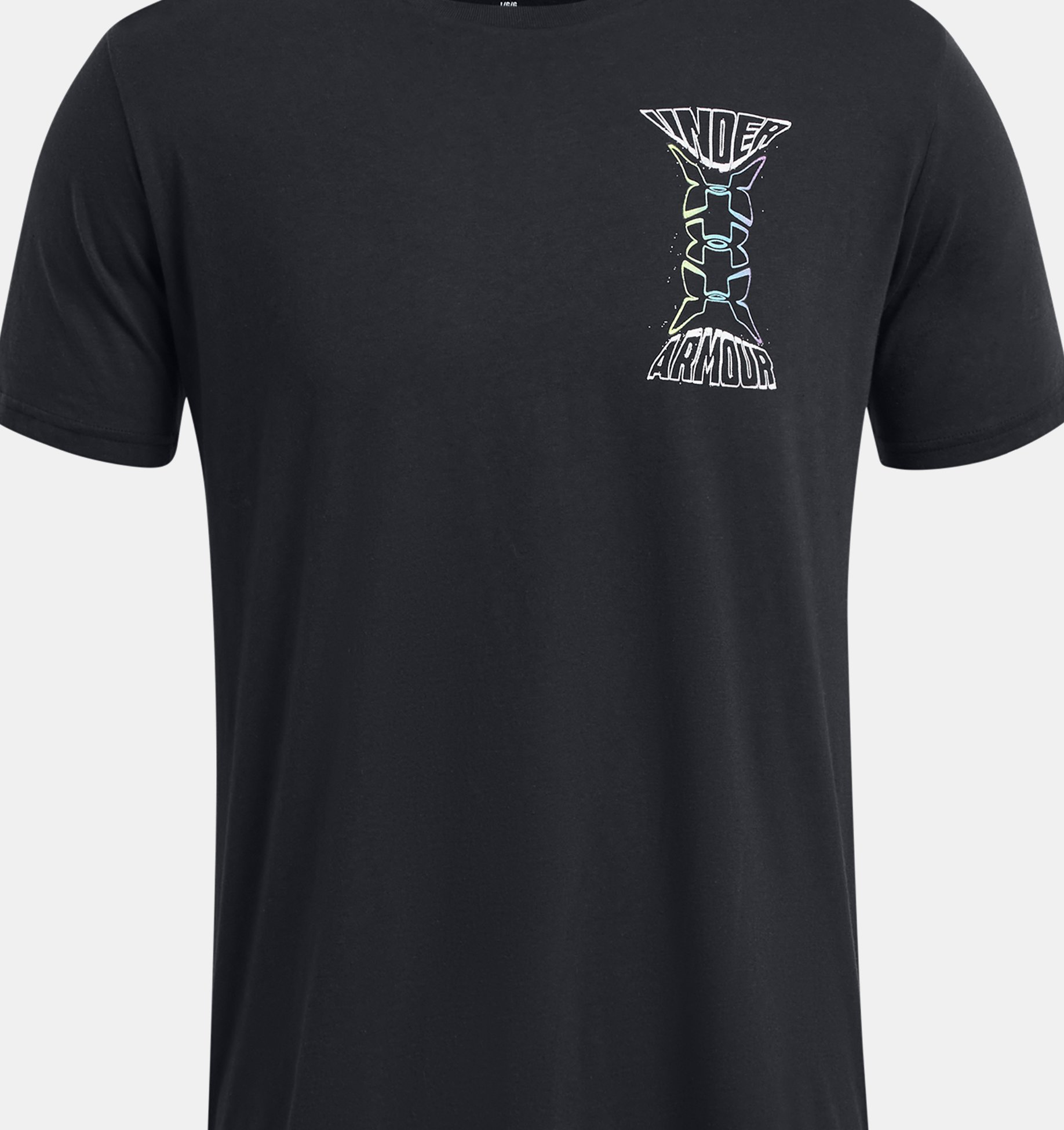 Under Armour Perpetual Powerprint Half Sleeve Shirt Black/Metal 1320980-002  - Free Shipping at LASC