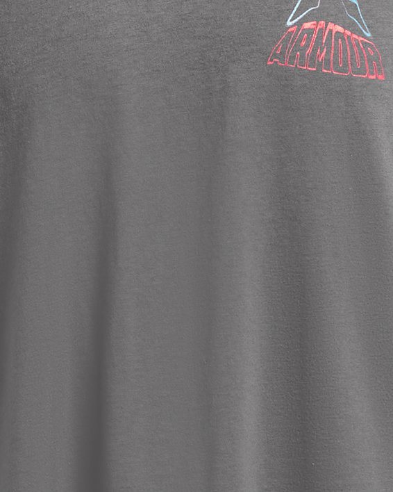 Men's UA Dusk To Dawn Skull Short Sleeve, Gray, pdpMainDesktop image number 4