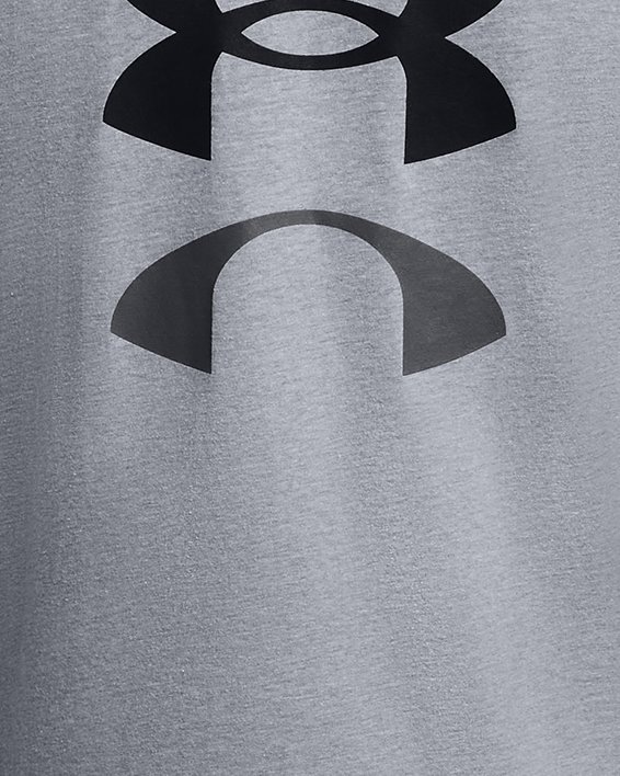 Haut à manches courtes UA Basketball Logo Court pour homme, Gray, pdpMainDesktop image number 3