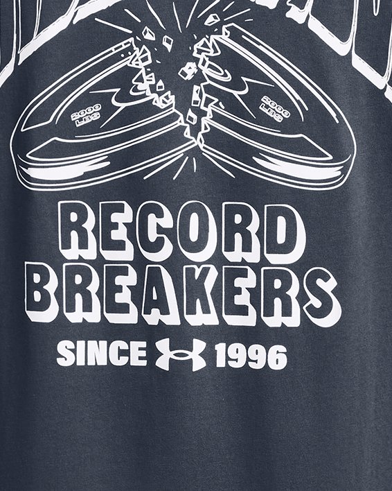 Haut à manches courtes épais UA Record Breakers pour homme, Gray, pdpMainDesktop image number 5