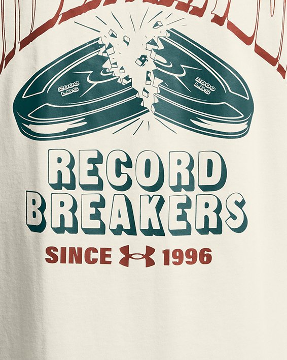 Herenshirt UA Heavyweight Record Breakers met korte mouwen, Brown, pdpMainDesktop image number 3