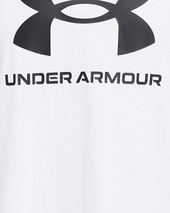 Men's UA Sportstyle Logo Tank, White, pdpMainDesktop image number 2