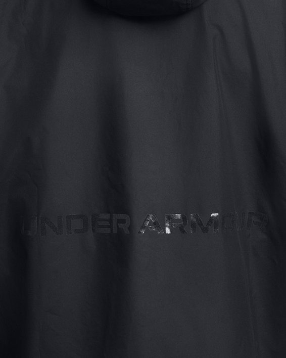 Men's UA RUSH™ Woven Full-Zip in Black image number 6