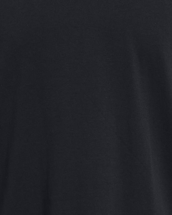 Herenshirt UA Heavyweight Left Chest Logo Repeat met korte mouwen, Black, pdpMainDesktop image number 2