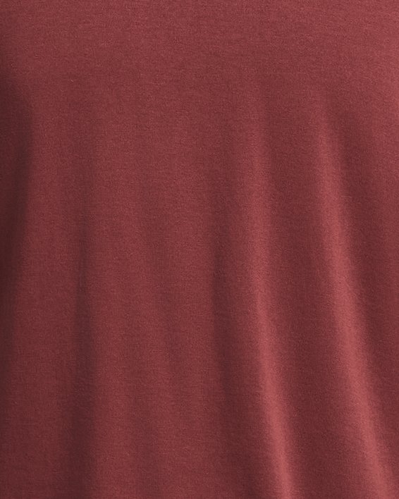Men's UA Heavyweight Left Chest Logo Repeat Short Sleeve, Red, pdpMainDesktop image number 2