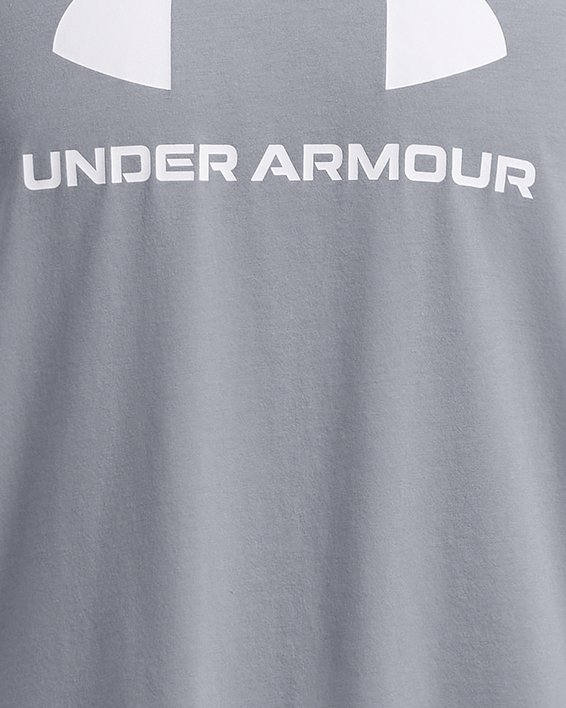 Men's UA Logo Short Sleeve, Gray, pdpMainDesktop image number 2