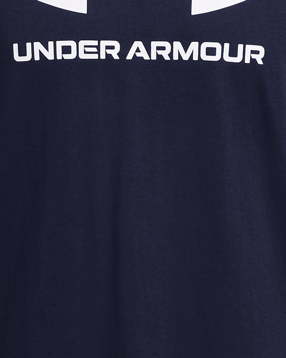Men's UA Sportstyle Logo Short Sleeve in Blue image number 2