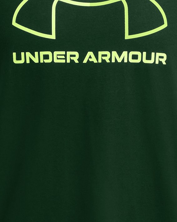 Men's UA Foundation Short Sleeve, Green, pdpMainDesktop image number 2