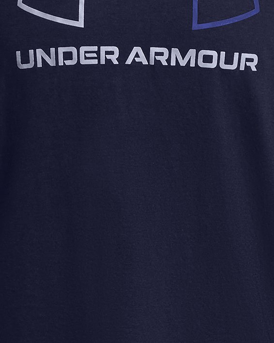 Men's UA Foundation Short Sleeve in Blue image number 2