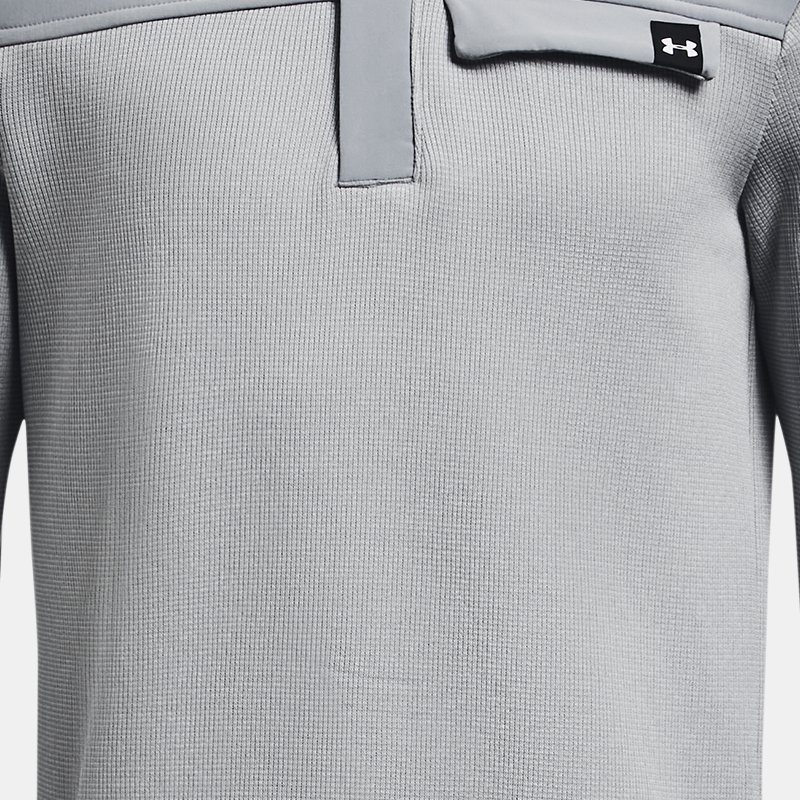 Boys'  Under Armour  SweaterFleece ½ Zip Steel / Halo Gray YSM (50 - 54 in)