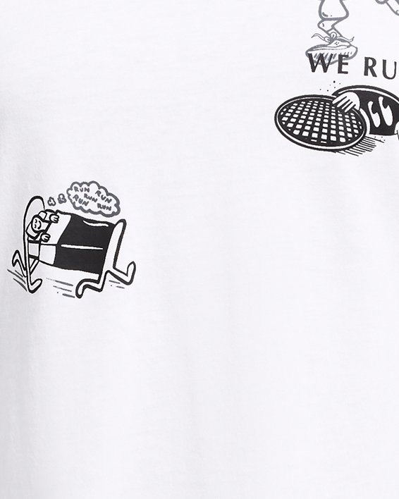 Camiseta de manga corta UA Launch para mujer, White, pdpMainDesktop image number 2
