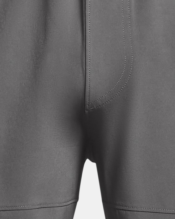 Men's UA Stretch Woven Cargo Shorts, Gray, pdpMainDesktop image number 4
