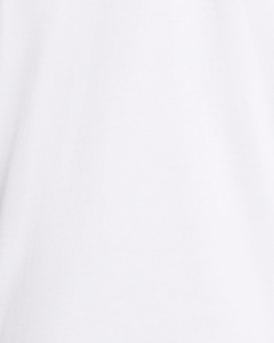 女士UA Heavyweight Embroidered Patch Boyfriend Oversized短袖T恤 in White image number 3