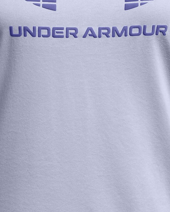 女士UA Tech™ Big Logo短袖T恤 in Purple image number 2