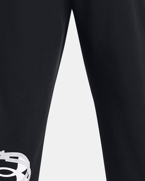 Pantalones de entrenamiento UA Rival Fleece Multiprint para hombre, Black, pdpMainDesktop image number 6