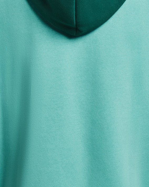 Men's UA Rival Fleece Colorblock Full-Zip, Green, pdpMainDesktop image number 4