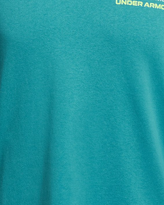 Men's UA Rival Terry Colorblock Short Sleeve, Blue, pdpMainDesktop image number 2