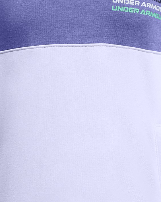 Boys' UA Rival Terry Hoodie, Purple, pdpMainDesktop image number 0