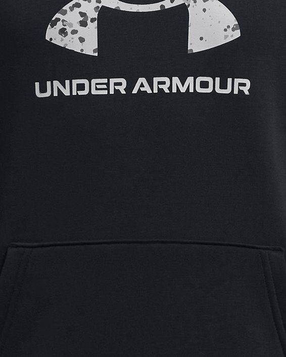 Boys' UA Rival Fleece Big Logo Print Fill Hoodie
