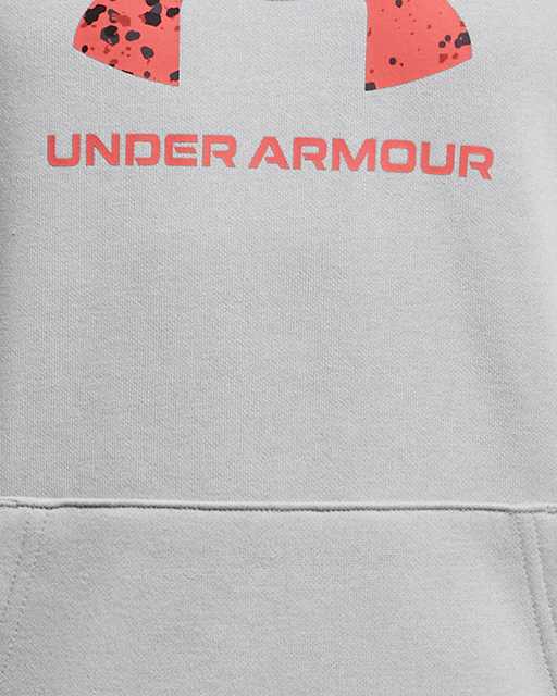 Under Armour Girl's Long Sleeve Rival Logo Fleece Hoodie - 1381678-011-S