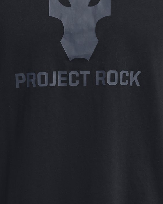 男士Project Rock Payoff Graphic短袖T恤 in Black image number 2