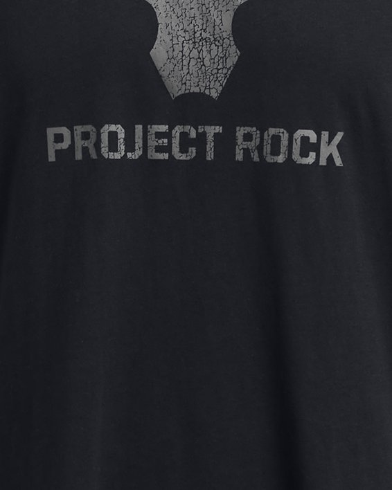 Men's Project Rock Payoff Graphic Short Sleeve, Black, pdpMainDesktop image number 2