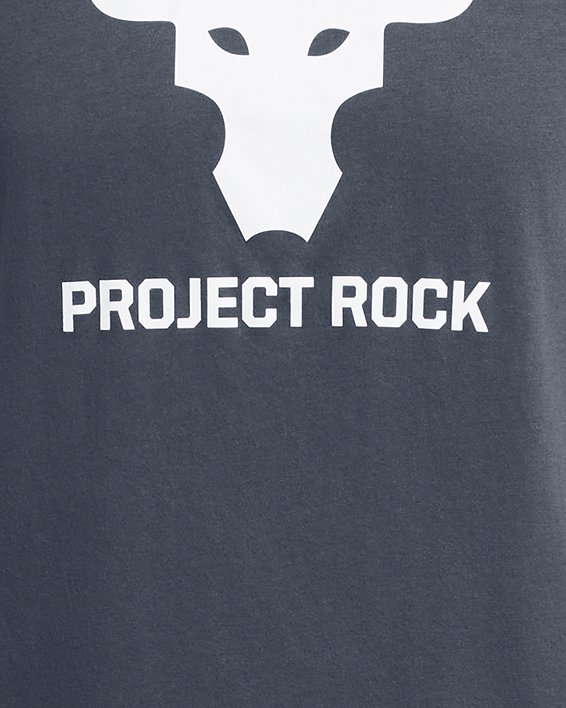 男士Project Rock Payoff Graphic短袖T恤 in Gray image number 2